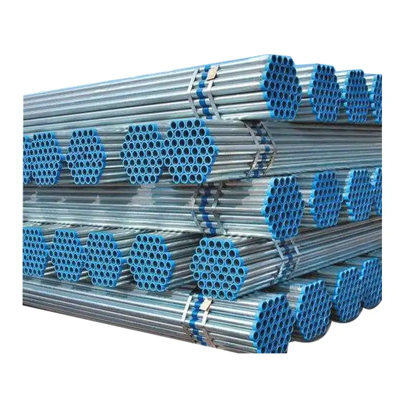 Tubo zincato prezzo economico 25mm strutturale zincato ms rhs tubo d'acciaio peso tubo in acciaio zincato