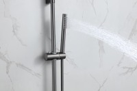 Fournisseur d'usine Design personnalisé Offre Spéciale gris italien pommeau de douche et ensemble de robinet mélangeur de douche
