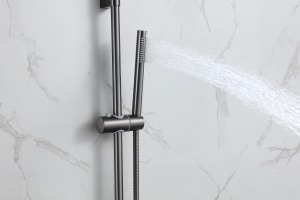 Fournisseur d'usine Design personnalisé Offre Spéciale gris italien pommeau de douche et ensemble de robinet mélangeur de douche - Product Image 4