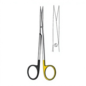 Ciseaux de dissection Metzenbaum Fino 14,5 cm / 5-1/2 pouces, tranchants, droits, à lame simple, dentelés, Super Cut TC, ciseaux chirurgicaux - Product Image 1
