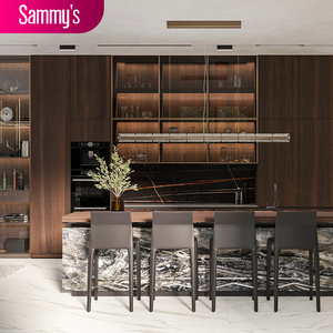 Meubles <span class=keywords><strong>de</strong></span> cuisine en marbre artificiel pour <span class=keywords><strong>la</strong></span> décoration intérieure professionnelle <span class=keywords><strong>de</strong></span> <span class=keywords><strong>Sammy</strong></span>'s Supply, avec accessoires <span class=keywords><strong>de</strong></span> robinetterie et armoires <span class=keywords><strong>de</strong></span> cuisine - Product Image 1