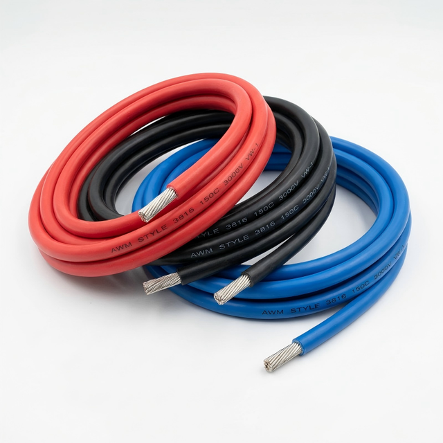 UL3816 High Voltage XLPE Hook-Up Wire 3000V 150C Tinned Copper 2-20 AWG Inverter and Energy Storage Lead Wire