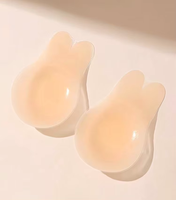 Almohadillas de silicona sólida sexys para levantar el busto, sin aros, con tiras antideslizantes, ideales para fotografía de bodas, ropa interior invisible de verano para mujer.