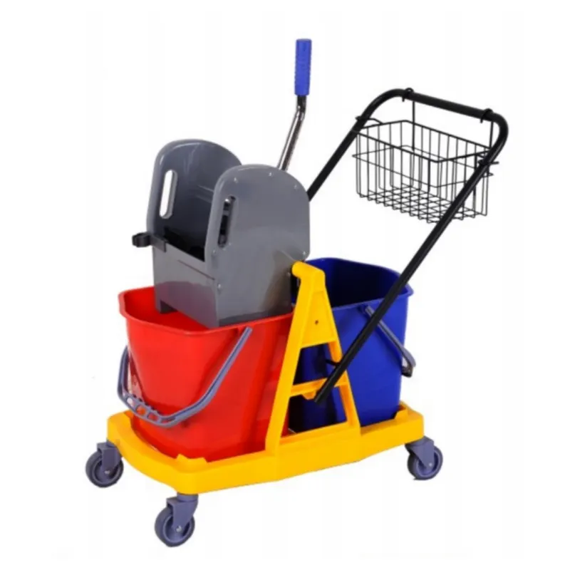 25l wringer bucket easy clean cart mini mop double bucket trolley cleaning bucket and mop