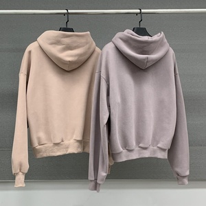 YITE Streetwear Unisex 500 Gsm Cotton Boxy Hoodies in <strong>Bulk</strong> High Quality French <strong>Terry</strong> Men Cropped Plain Oversize Baggy Hoodie - Product Image 5