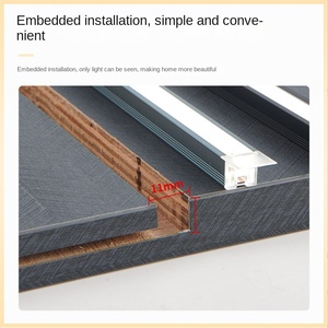 Indoor Outdoor Business Office 6000 Series Aluminum T-Profile Anodized Surface LED Strip <b>Light</b> - Product Image 4