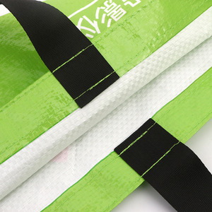 High Quality Neon Green PP Woven Shopping <strong>Bag</strong> Bold Slogan Print Reusable Carryall For Street Style Outings And Trendy Hangouts - Product Image 5