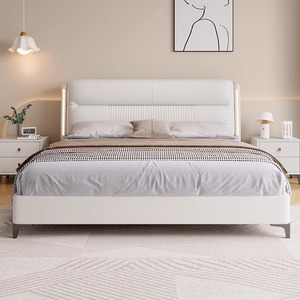 Modern Luxury Wooden Box Bedroom Furniture Soft Up-holstered <strong>Beds</strong> king Size <strong>Padded</strong> Double <strong>Bed</strong> Frame Leather Set <strong>Storage</strong> Design - Product Image 1