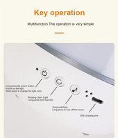 Enfants ABS cerf U disque lampe étoile projecteur veilleuse pour haut-parleur Bluetooth décoration de chevet cadeau de noël pour vivre