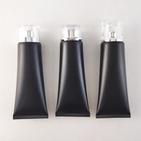 100g Stock prêt à expédier propre vide noir mat Mini Tube de compression bâton fond de teint Tube d'emballage pour produit cosmétique