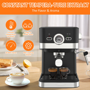 American Standard <span class=keywords><strong>Retro</strong></span> Home Coffee Brewer Semi-Automatic Integrated High-Pressure Milk Extraction French Langua Car Household - Product Image 3