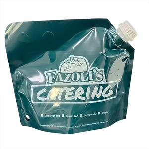 ถุงใส่เครื่องดื่มเหลวทำจากแก้วกาแฟทำจากน้ำแยมพร้อมช่องพวยตรงมุมพิมพ์ลายได้ตามต้องการ - Product Image 1