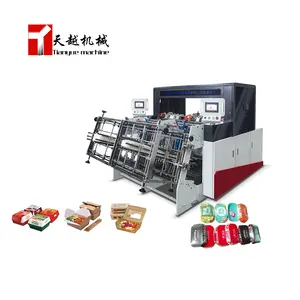 Tianyue Automatic High-Speed Paper Lunch Box Forming Machine Burger Disposable Paper Pizza Box Making Machine For Paper Food Box