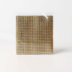 Strass di diamanti maglia di cristallo nastro di qualità scintillante Bling Wrap nastro sfuso rotolo fai da te artigianato decorazioni per feste 24 righe - Product Image 3