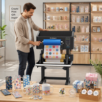 Nouvelle imprimante UV DTF automatique 14 pouces avec 2 têtes Epson XP600 et support de laminage, garantie 1 an