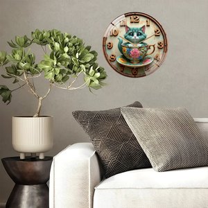 Reloj de Pared de Vidrio de 30x30cm para una <span class=keywords><strong>Fusión</strong></span> de <span class=keywords><strong>Empresas</strong></span> con Logotipos Combinados Personalizados - Product Image 4