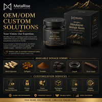 Complément alimentaire quotidien de bien-être à base de résine de Shilajit, nutrition minérale et végétale, marque privée OEM, 50g