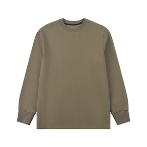 เสื้อสเวตเตอร์สีทึบของผู้ชายสไตล์มินิมอลดีไซน์หลากหลายและเรียบง่าย - Product Image 4