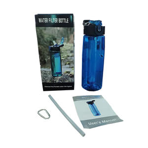Bouteille filtrante portable la plus vendue pour sports de plein air – Tasse à paille de survie pour boire directement en milieu sauvage - Product Image 2
