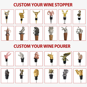 Conception personnalisée Elk Chèvre Animal Bouteille <span class=keywords><strong>de</strong></span> vin Verseur en alliage <span class=keywords><strong>de</strong></span> zinc en métal Unique Bouchon <span class=keywords><strong>de</strong></span> vin Tête <span class=keywords><strong>de</strong></span> <span class=keywords><strong>cerf</strong></span> Verseur <span class=keywords><strong>de</strong></span> vin - Product Image 3