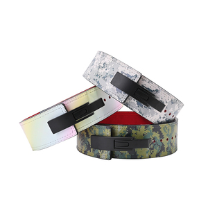 Custom Logo Fitness Waist <b>Belt</b> for Men 10 MM Camo Cowhide Material Powerlifting Weightlifting Lever Weight Lifting Back Support - Product Image 5