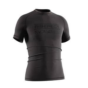 Rashguard BJJ à manches courtes pour homme, avec bande de maintien en silicone, impression sérigraphique du logo de la marque et du club, équipement d'entraînement No-Gi - Product Image 5