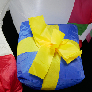 Adaptador de alta qualidade 1.2M 1.5W SMD LED Fairy boneco de neve inflável <span class=keywords><strong>com</strong></span> decoração de caixa de presente Luz de Natal para - Product Image 2