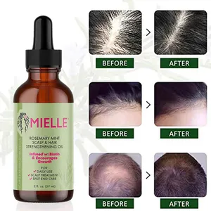 Popular MIELLE Rosemary Mint Natural Organic Mielle Oil Hair Products Biotin Collagen Rosemary Mint OEM Shampoo