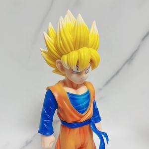 DBZ Dragons-ball Figure Super Goku Blue Hair Fighting Stance Personnage de dessin animé Anime PVC Figure Modèle Jouet - Product Image 4