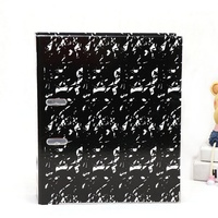 Classeur à levier de haute qualité, format A4/FC, personnalisé, écologique, durable, motif marbre, pour le bureau et l'école