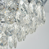 Ventilateur de plafond moderne en métal et cristal avec lumière LED dimmable, moteur DC, télécommande, ventilateur de plafond en cristal K9 avec lumière