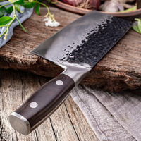 Couteau chinois en acier inoxydable de haute qualité outil de cuisine professionnel ensemble de couteaux de cuisine faits à la main avec manche en bois