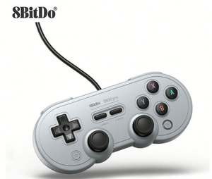 Control de Juego con Cable <span class=keywords><strong>USB</strong></span> <span class=keywords><strong>8BitDo</strong></span> SN30 PRO 2025 para Steam/Switch/PC con Motor de Vibración (Color Gris) - Product Image 1