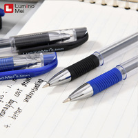 Paquete de 12 Bolígrafos de Gel Negros y Azules Opacos de Escritura Súper Suave, Punta de Aguja de 0.5 mm, Plástico con Tinta Roja