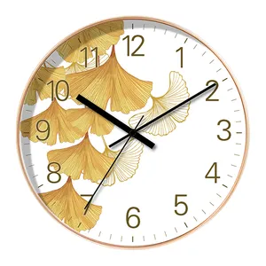 Stile nordico creatività arte pittura plastica personalizzata orologio da parete per soggiorno silenzioso rotondo regalo di lusso piccolo orologio all'ingrosso