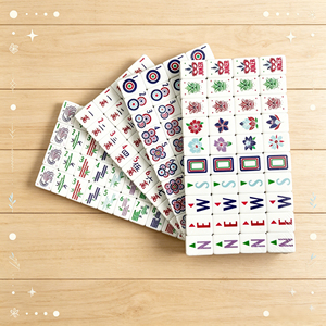 Customized American Mahjong <b>Set</b> (160 pieces, ocean blue hand-painted acrylic, foldable, modern luxury game gift <b>set</b>) from US war - Product Image 1