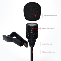 Microphone cravate sans fil UHF professionnel, micro portable pour fête, karaoké, église, spectacle, réunion, portée de 50 mètres