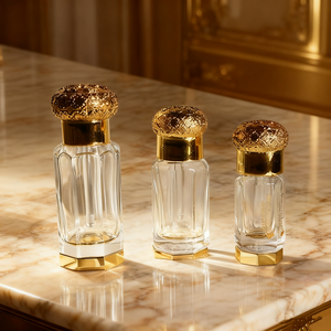 Commercio all'ingrosso 10ml di lusso fatto a mano lucido bottiglie di <span class=keywords><strong>olio</strong></span> di profumo di cristallo vuoto decorativo Attar tappo a vite ricaricabile - Product Image 6