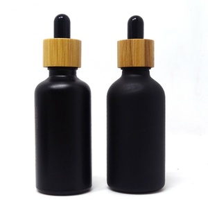 Hot Sale 5ml 10ml 15ml 20ml 30ml 50ml 100ml Amber Glass Dropper Bottle with Bamboo Lid - Product Image 6