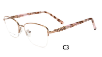 Nouvelles Lunettes Optiques Métalliques Durables pour Femmes, Design Tendance, Verres à Transition de Couleur, Haute Qualité