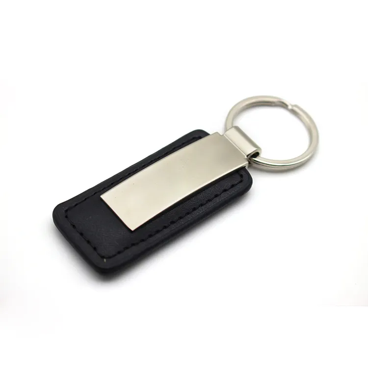 customize gifts factory custom real and PU pvc leather keychain with logo multi-function key ring