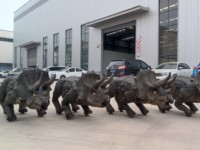 Robot dinosaure Triceratops RC de Zigong, modèle de simulation réaliste, léger, tailles personnalisées, pour intérieur/extérieur, centre commercial