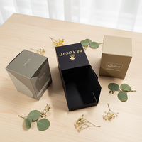 Boîte à bougies de luxe écologique en carton rigide avec logo personnalisé, estampage à froid 3D UV, laminage mat, gaufrage