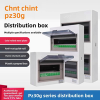 Boîtier de distribution électrique Chint PZ30G 4-8 voies à montage en saillie, AC230/400V 63A, pour disjoncteur domestique intérieur