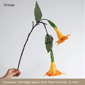 Flores Artificiales de Mandala de PU de Alta Gama, <span class=keywords><strong>Planta</strong></span> Verde, Decoración de Bodas, Flor Artificial de Datura Stramonium, Flores Artificiales al por Mayor - Product Image 6