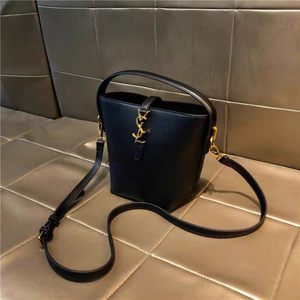 Sacs fourre-tout pour femmes en cuir de vachette de haute qualité, sacs seau à bandoulière tendance pour femmes, sac à main élégant pour soirée - Product Image 2