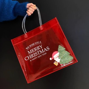Bolsa de Regalo Transparente de PVC de Alta Gama para Nochebuena, Bolsa de Embalaje para Manzanas con Estampado Animal - Product Image 6