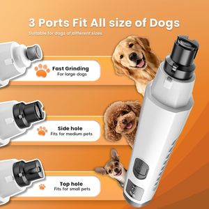 Cortauñas Eléctrico para Mascotas, Silencioso, Potente, Indoloro, 5 Velocidades, Luz LED, Carga USB, Amoladora de Uñas para Perros - Product Image 6