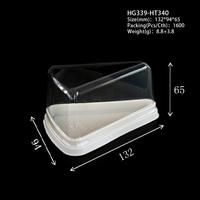 Boîtes à gâteaux triangulaires jetables transparentes en PET de qualité supérieure pour mousse, emballages pour gâteaux mille-feuilles – Vente en gros