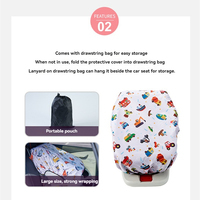 Vente en gros en usine d'accessoires de voiture logo universel personnalisé UV enfants bébé générique siège de voiture pare-soleil anti-poussière housse de protection